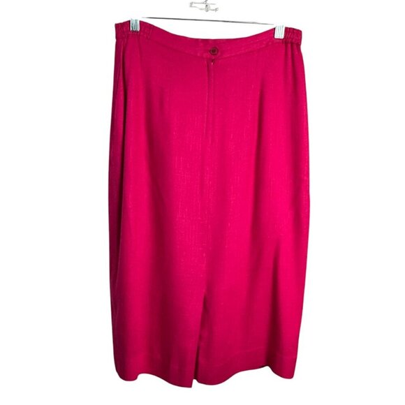 GILMOR Two Piece SET Skirt Set Barbie Hot Pink Double-Breasted Women's Sz 10 - Picture 3 of 9